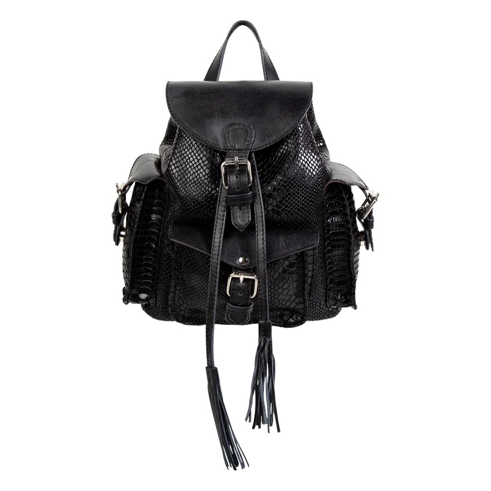 Freebird black backpack of purse, model: Brett